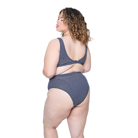 Mica Ribbed Bottom - Navy Wave