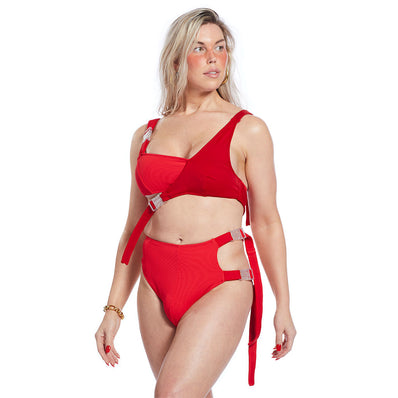 Sol Top - Red Ribbed